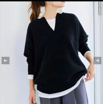 JOURNALSTANDARD 울 캐시미어 니트 풀오버 블랙