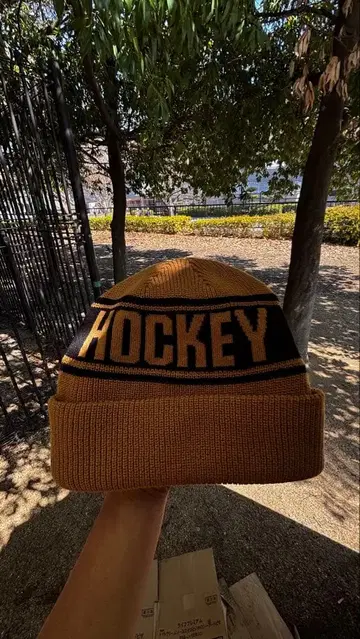 HOCKEY 니트 모자 브라운