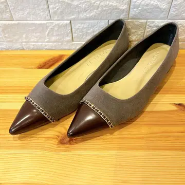 [ 미사용급 ] LETALON 루탈론 스틸레토 플랫슈즈