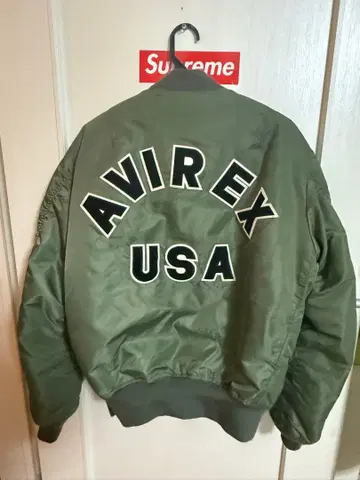 AVIREX MA-1 플라이트 자켓 올리브