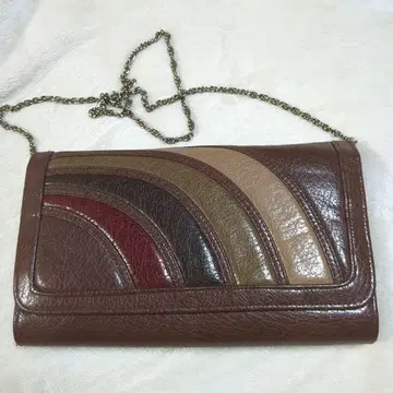 레트로 스트라이프 디자인 숄더백