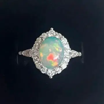 [ 간사이 만박 ] 천연 오팔 반지 네팔관 실버 925 EXPO2025