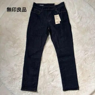 무인양품 스트레이트 데님 27 다크 블루