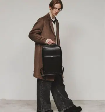 티케이 다케오 키쿠치 백팩 백팩 가죽 PC 블랙 블랙