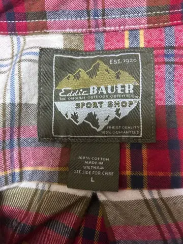 [새상품급] 에디 바우어의 체크 무늬 플란넬 셔츠