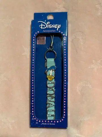 [ 새상품 ] 도널드 덕 알파벳 참 스트랩 스카이블루