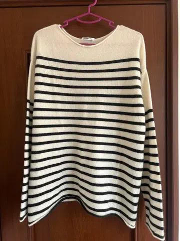 EVERYDAY I LIKE 캐시미어 100% 스트라이프 니트