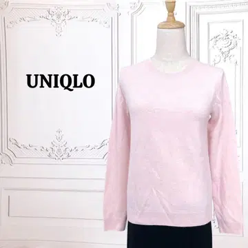 [ 유니클로 ] 캐시미어/니트 스웨터 [ M ] 핑크 무지/심플 일본제
