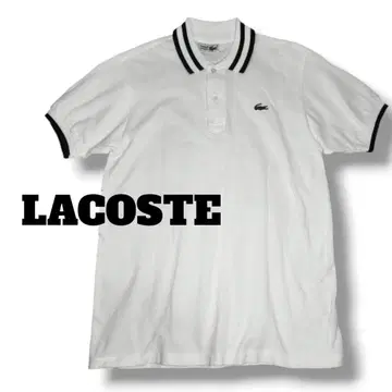[ LACOSTE ] 반팔 피케 셔츠 인기 컬러 옷깃 라인 네이비