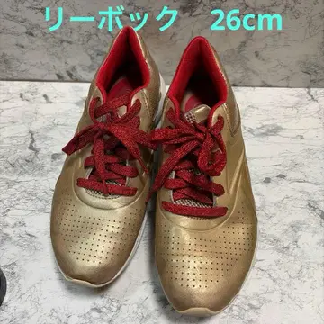 리복 스니커즈 골드 레드