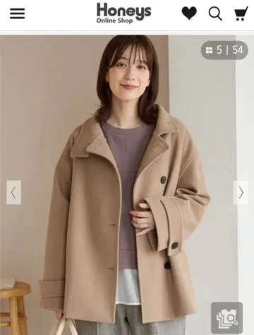 허니즈 스탠드 하프 코트 LL 사이즈