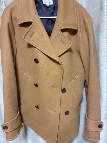 BEAUTY & YOUTH 카멜 더블 브레스트 코트 S