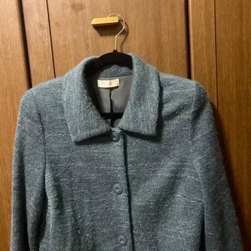 그레이 테일러드 자켓 니트풍