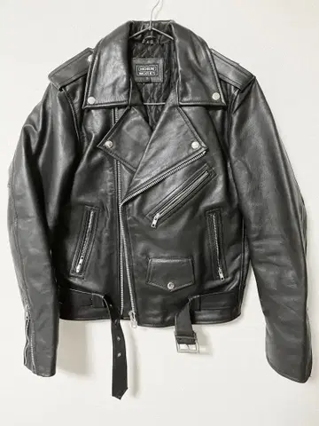 Horn Works 소가죽 더블 라이더 자켓