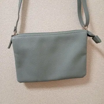 새상품 KURIHARA HARUMI 숄더백 사코슈 그레이