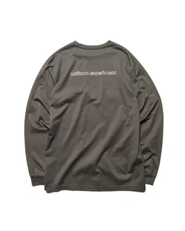 유니폼 익스페리먼트 그레이 긴팔 티셔츠