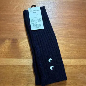 유니클로 ANYA HINDMARCH 네이비 암커버 캐시미어