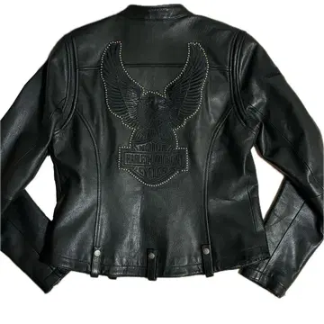 할리데이비슨 싱글 라이더 가죽 자켓 엠보싱 가공