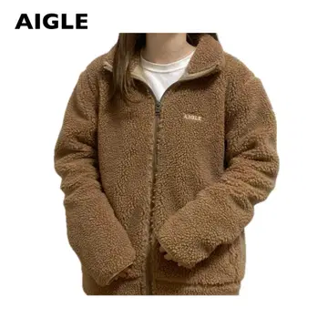 AIGLE 에이글 플리스 자켓 자수 로고