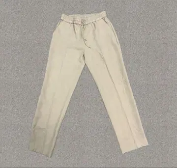 [ 새상품급 ] iCB ( 아이씨비 ) 테이퍼드 팬츠 S 베이지 허리밴딩