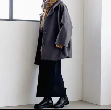 LEPSIM 제로카루 스트레치 통굽 부츠 L 사이즈