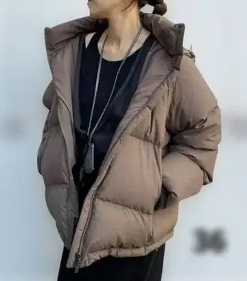 플라주 HAKUU/하쿠 별주 다운 자켓 브라운 36