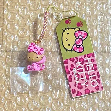 [ 오사카 한정 ] 일광화상 갸루 키티 레오파드 무늬 족쇄 스트랩