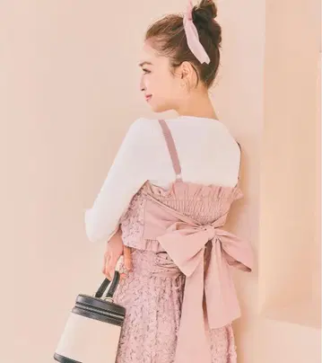 윌 셀렉션 플라워 상의 핑크