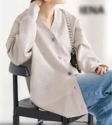 IENA 슈퍼 파인 스무스 판초 가디건