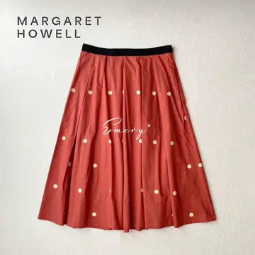마가렛호웰 2021 신형 빅 스팟 프린트 도트 무늬 스커트