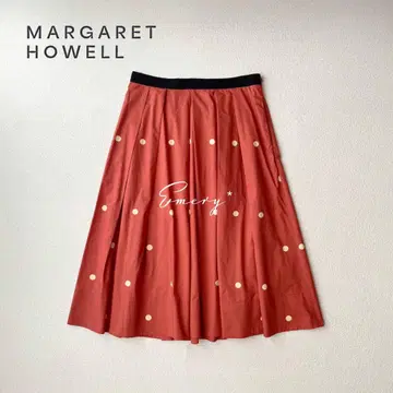 마가렛호웰 2021 신형 빅 스팟 프린트 도트 무늬 스커트