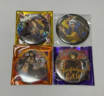 원피스 야라카나 캔뱃지 트리팔가 로우 4개 세트