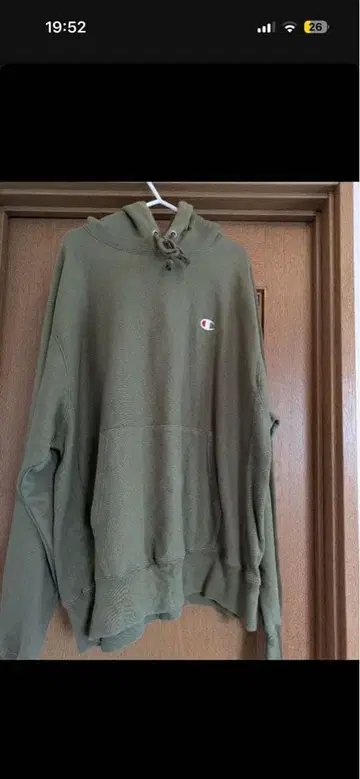 챔피온 후드티 리버스 위브 올리브 그린 계열