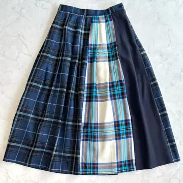 오닐 오브 더블린 울 플리츠 스커트 타탄 체크 42 tf0