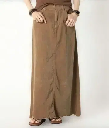 SURT/ 별주 코듀로이 맥시 스커트 카멜 36