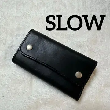 [새상품급] SLOW (슬로우) 4연 키케이스 올가죽 블랙