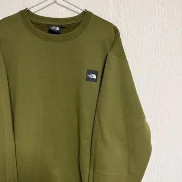THE NORTH FACE 카키 크루넥 맨투맨 새상품급