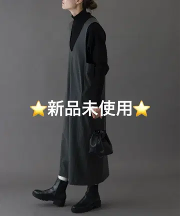 FORK&SPOON 울 라이크 오버롤 스커트 TOPCCL 2