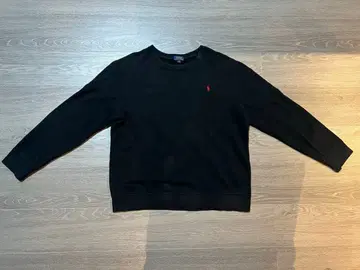 [ 새상품급 ] 랄프 로렌 맨투맨 블랙 레드포니 XL