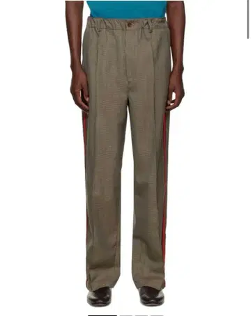 WALES BONNER WISDOM TROUSERS Brown