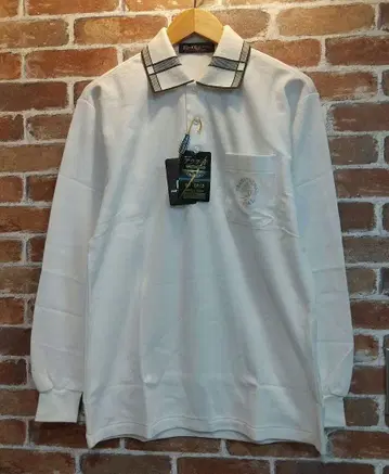 mario Giorgio 화이트 긴팔 피케 셔츠