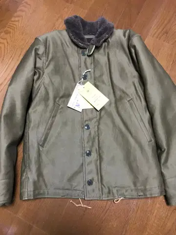 완전 새상품 프리휠러스 N-1 덱 자켓 다크 카키 베이지