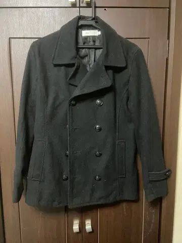 SOYOUS 블랙 피 코트 M