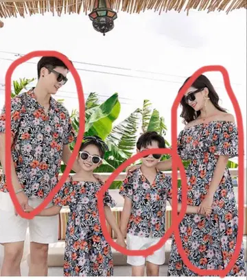 부모 자식 커플룩 하와이안 셔츠 카리유시 의류 카리유시 원피스