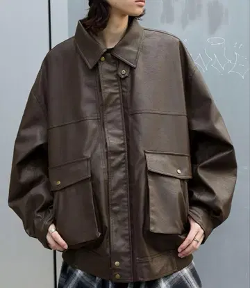 MONO-MART 오버 사이즈 빈티지 라이크 블루종