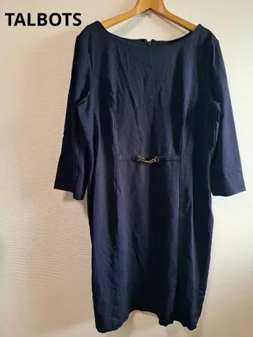 TALBOTS 네이비 7부 소매 원피스
