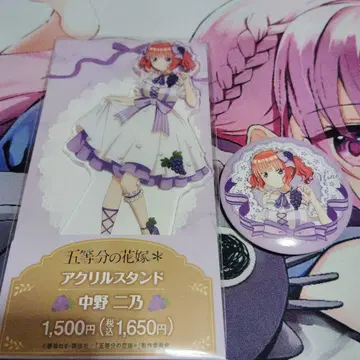 5등분의 신부 나카노 니노 아크릴 스탠드 캔 배지 세트