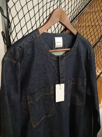 [ 현행 택 ] Paul Smith 데님 풀오버 셔츠 메인 라인