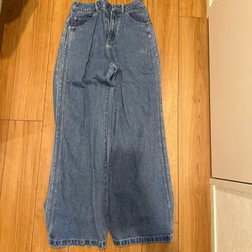 adidas 와이드 레그 데님 팬츠