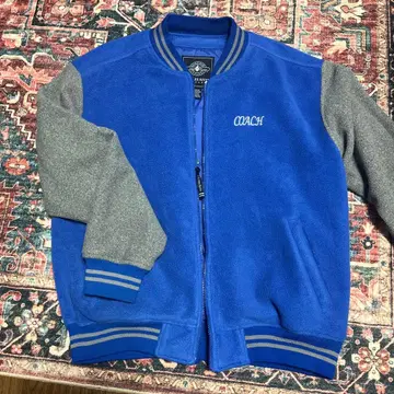 블루 바시티 자켓